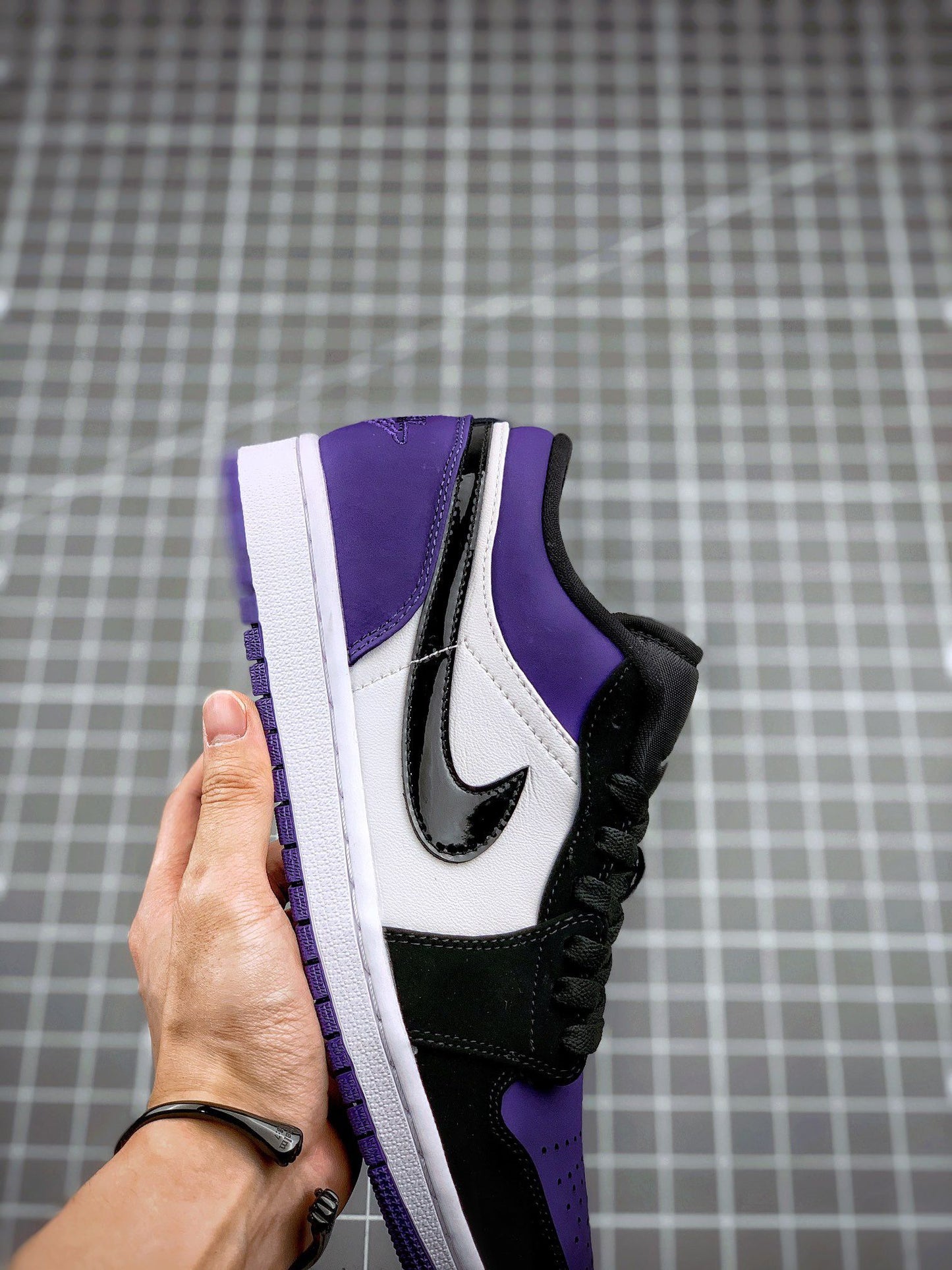 Air Jordan 1 Low Black and Purple