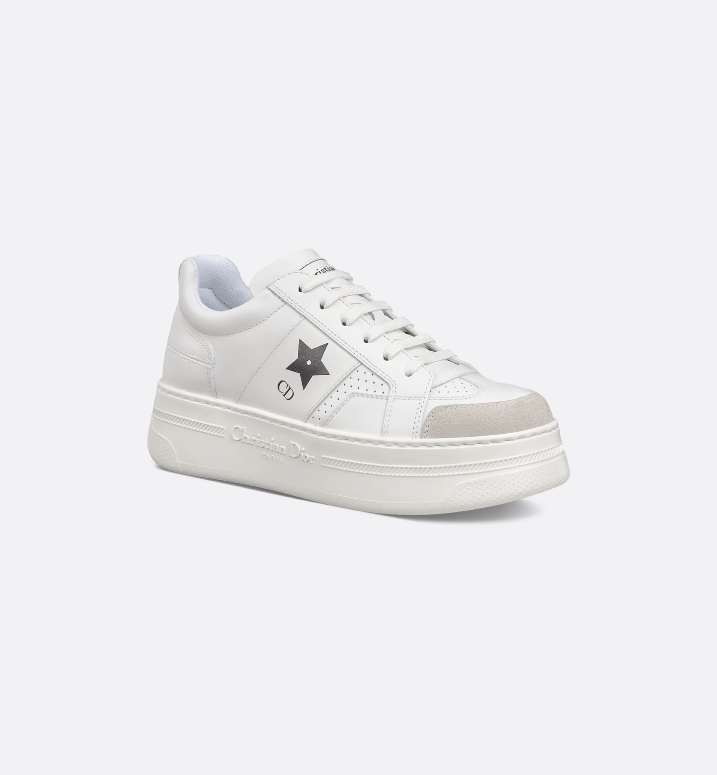 White Calfskin and Suede Calfskin