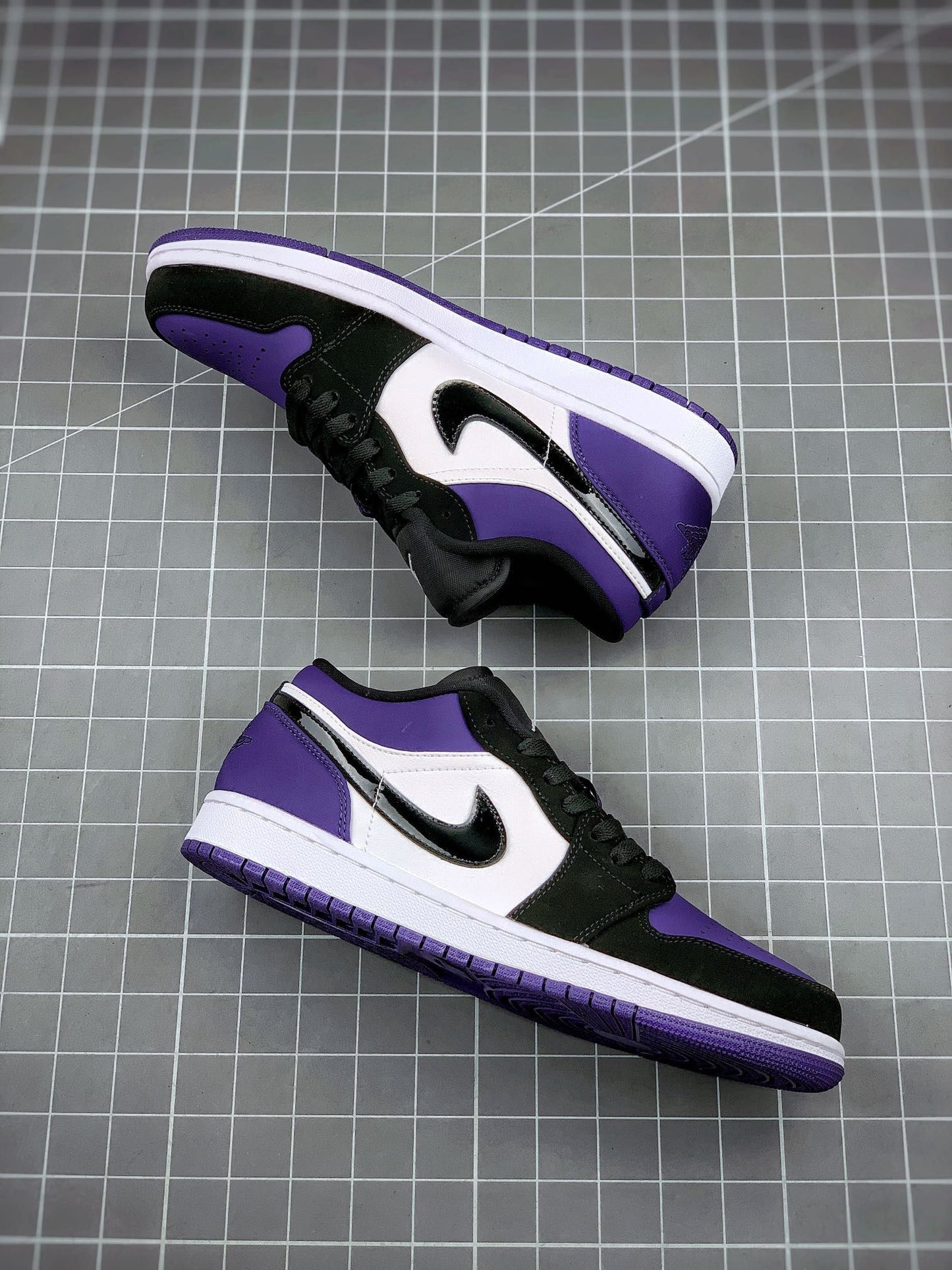 Air Jordan 1 Low Black and Purple