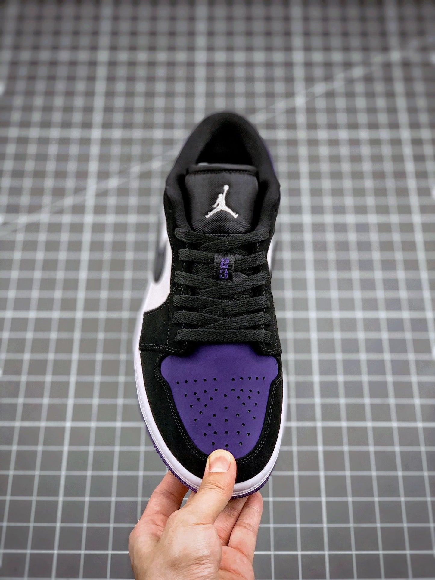 Air Jordan 1 Low Black and Purple