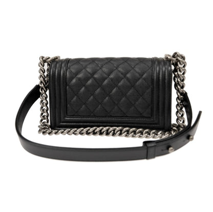 Silver buckle shoulder bag