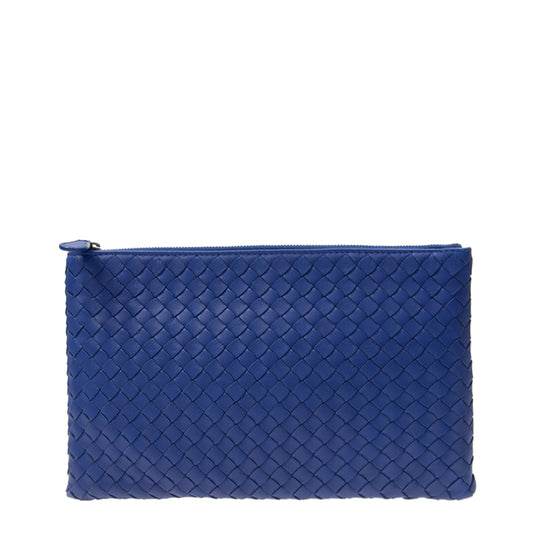 blue clutch bag
