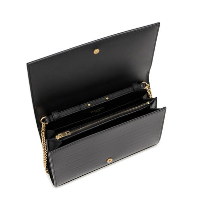 Patent leather chain bag