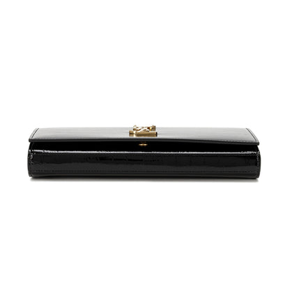 Patent leather chain bag