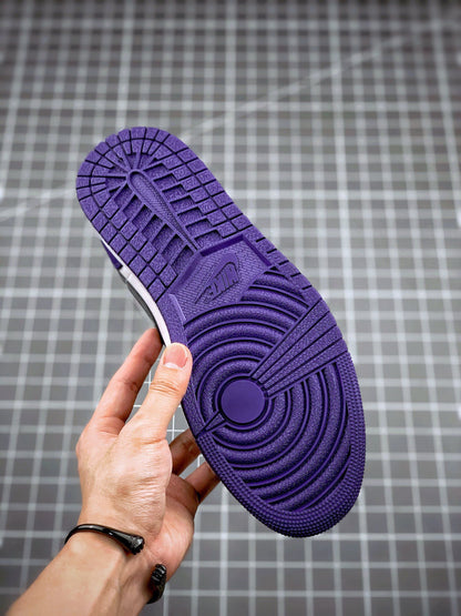 Air Jordan 1 Low Black and Purple
