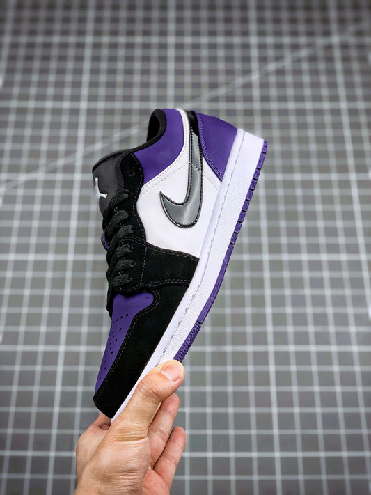 Air Jordan 1 Low Black and Purple
