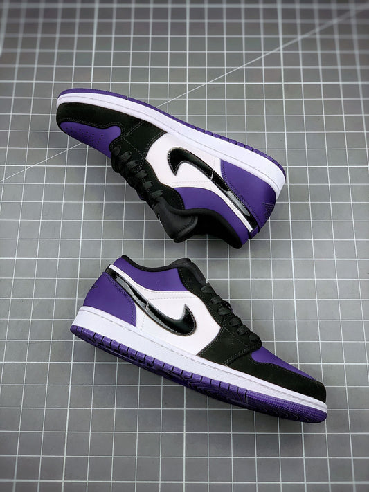 Air Jordan 1 Low Black and Purple