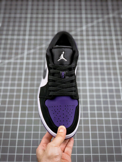 Air Jordan 1 Low Black and Purple